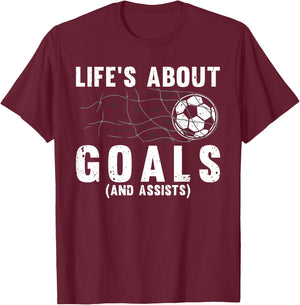 Cool Soccer Women Soccer Lovers Player Football Goal T-Shirt - T-Shirt | Maroon