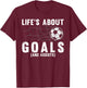 Cool Soccer Women Soccer Lovers Player Football Goal T-Shirt - T-Shirt | Maroon