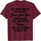 Dear Person Behind me I Hope You Know Jesus Loves You (back) T-Shirt - T-Shirt | Maroon