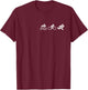 Triathlon Logo Emblem Triathlete Bike Training Triathlon T-Shirt - T-Shirt | Maroon