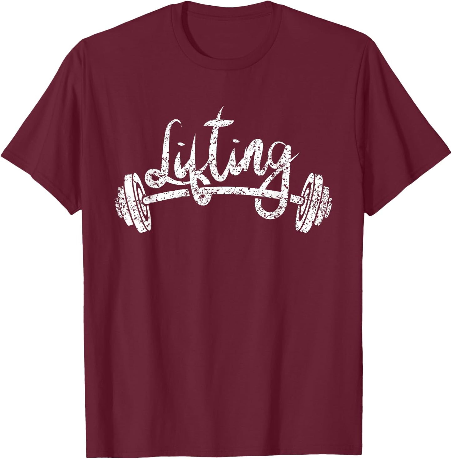 Lifting Workout Lift Gym Weightlifting T-Shirt - T-Shirt | Maroon