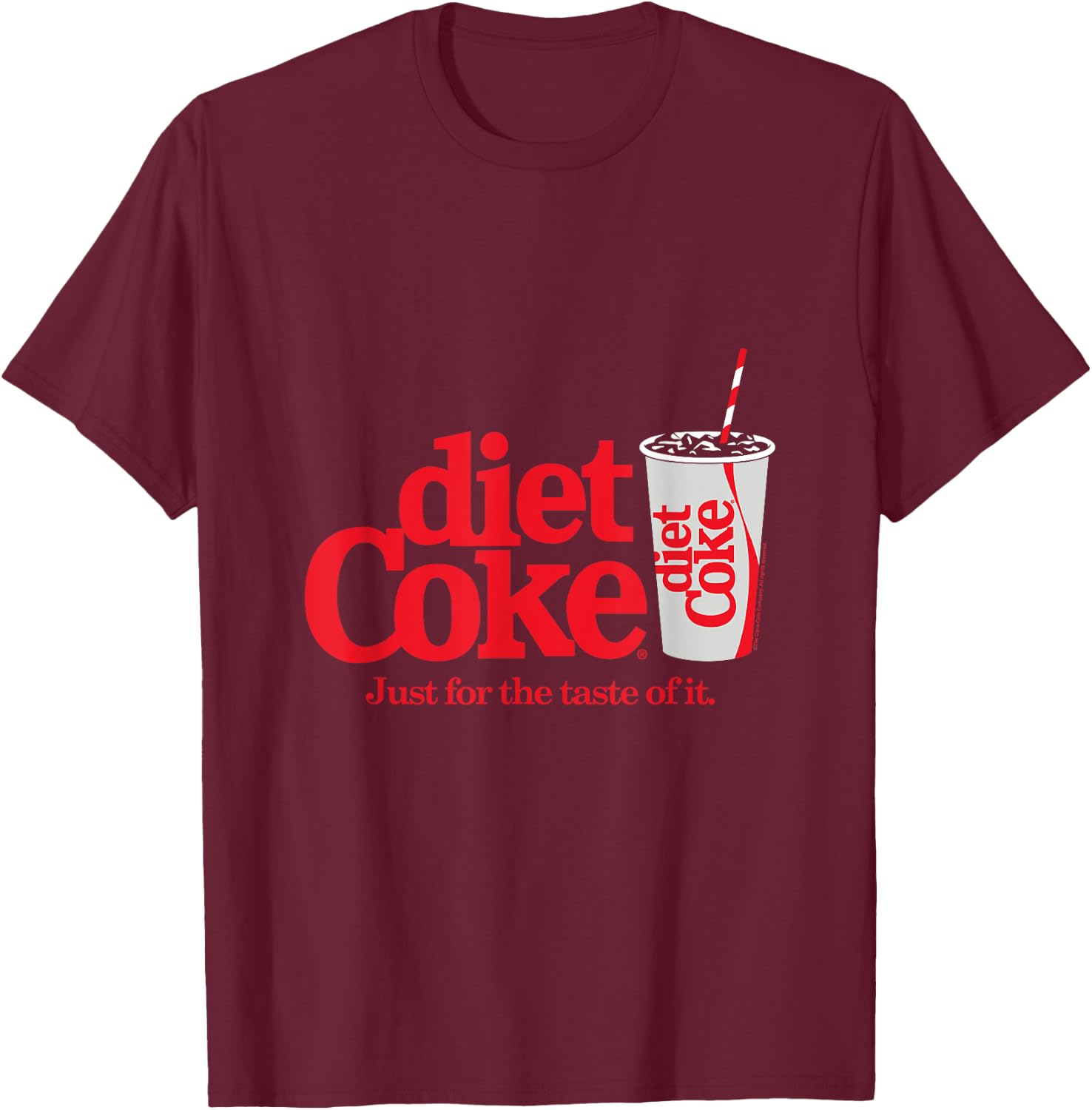 Coca-Cola - Diet Coke Taste T-Shirt - T-Shirt | Maroon