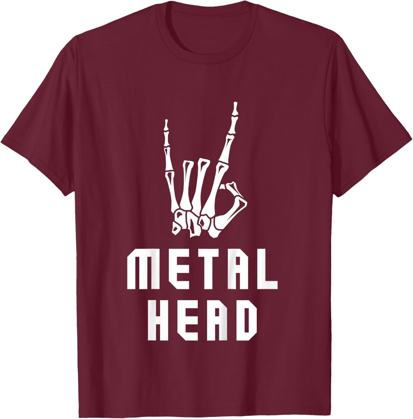 Metal Head Kids. For Metalhead Boys & Girls Into Metal Bands T-Shirt - T-Shirt | Maroon