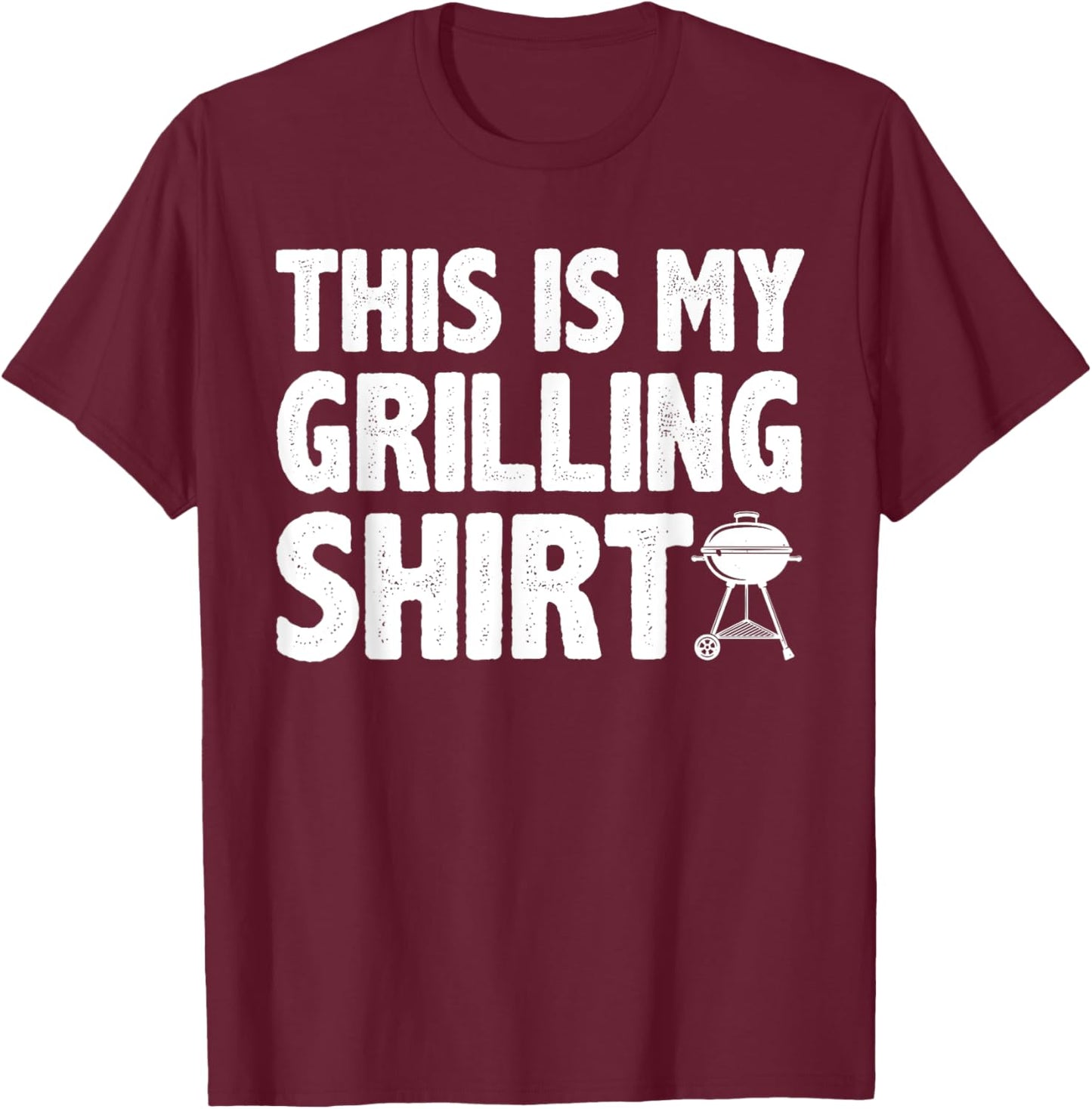 Cool Grilling Women Griller BBQ Meat Smoking T-Shirt - T-Shirt | Maroon