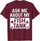 Funny Aquarium Saltwater Fish Tank Nerd Men Women Aquarists T-Shirt - T-Shirt | Maroon