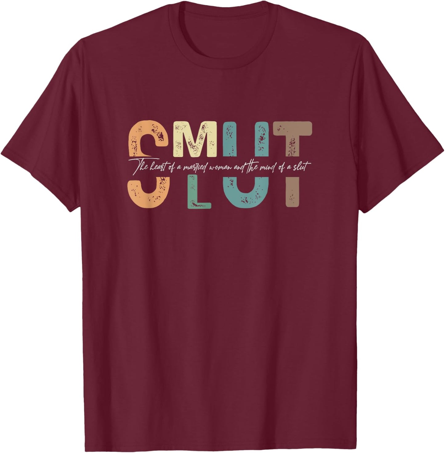 Smut Book Funny Smutty Book Reading Spicy Book Dark Romance T-Shirt - T-Shirt | Maroon