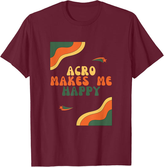 Acrobatics and Yoga ACRO T-Shirt - T-Shirt | Maroon