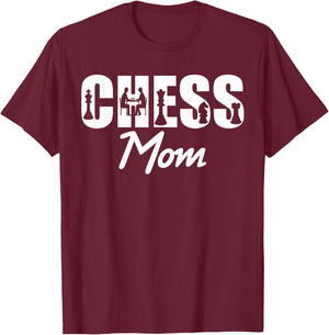 Game Player Chess Mom Club Team T-Shirt - T-Shirt | Maroon