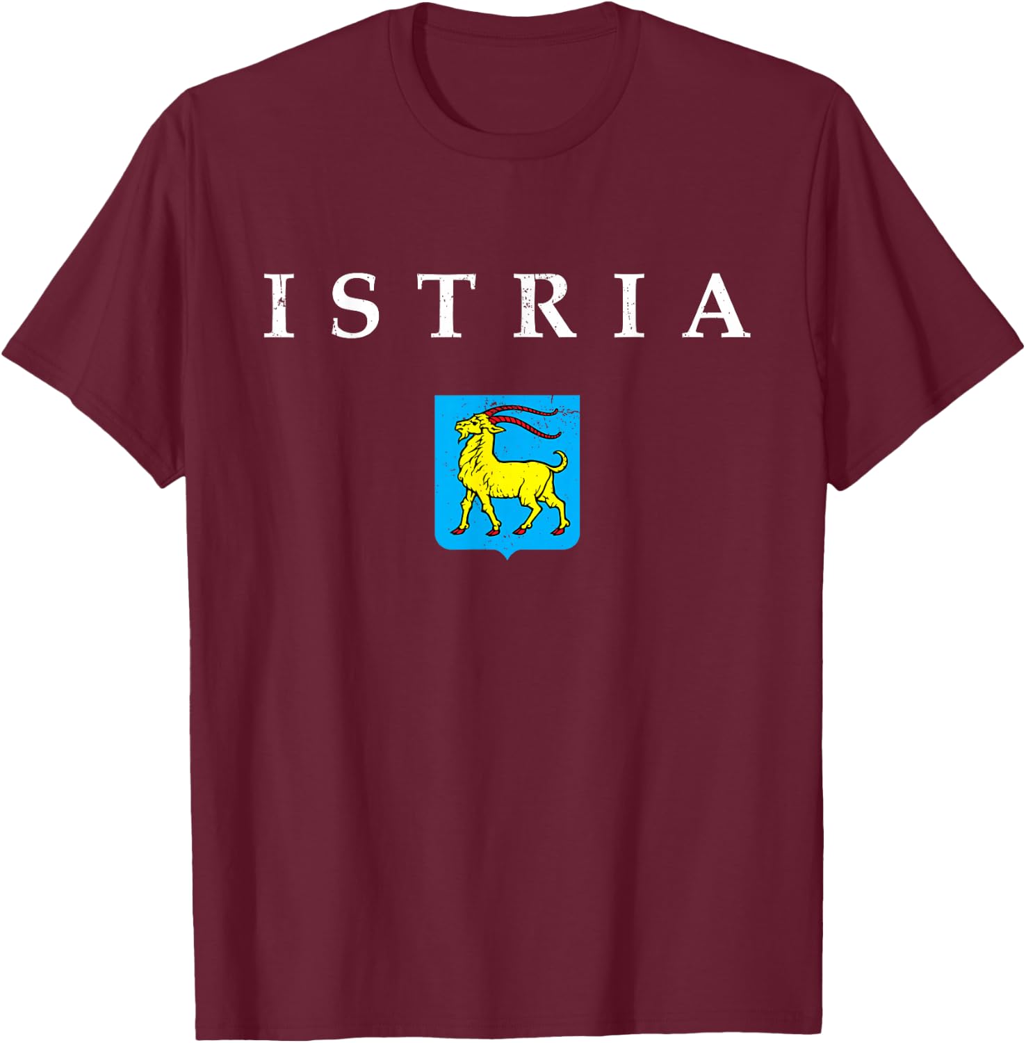 Croatia Hrvatska Souvenir Croatian Istria T-Shirt - T-Shirt | Maroon