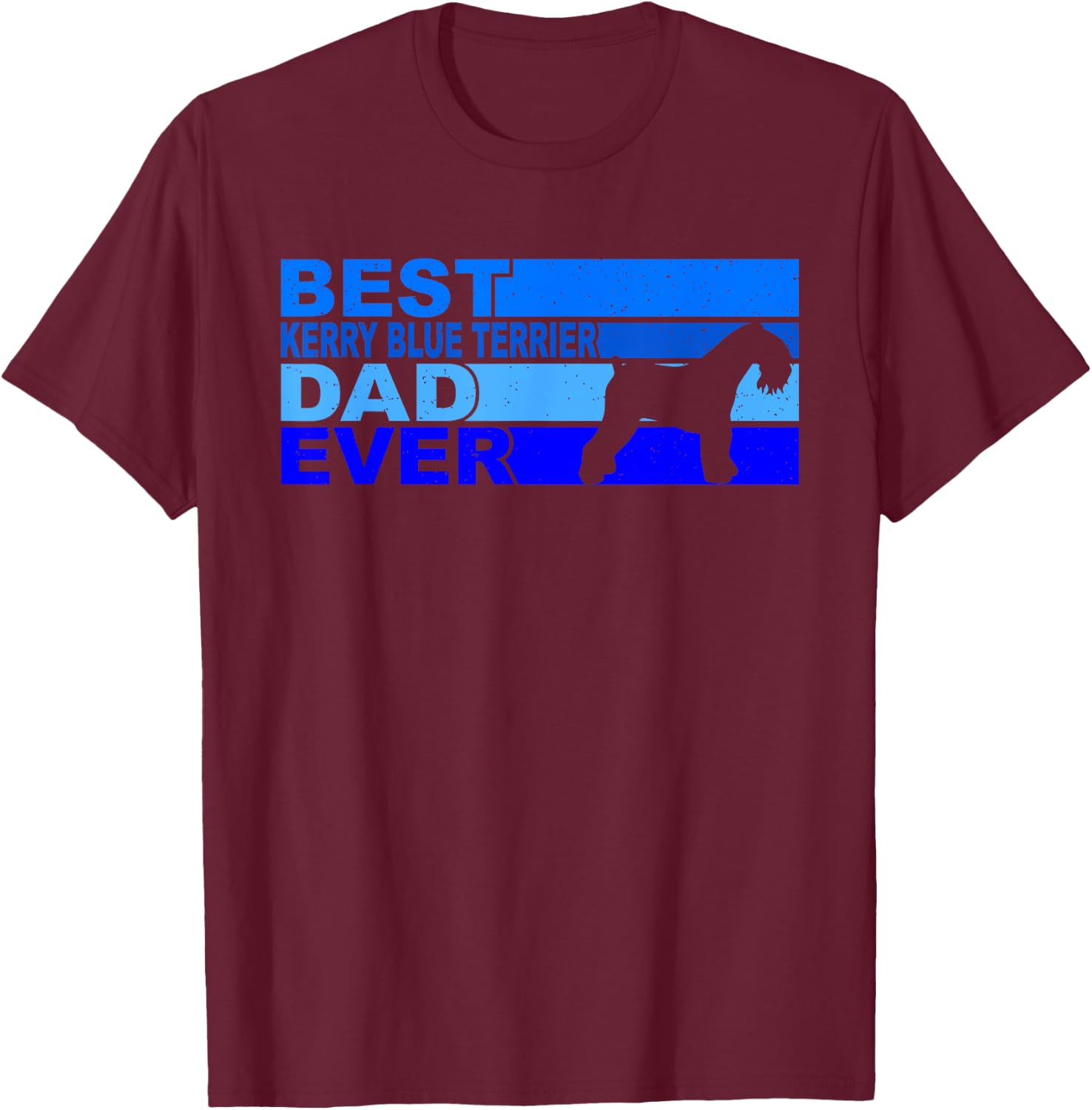 Best Kerry-Blue-Terrier Dad Ever Kerry-Blue-Terrier T-Shirt - T-Shirt | Maroon