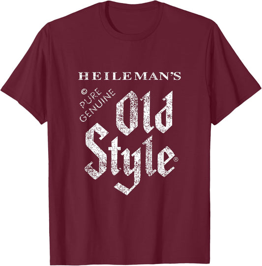 Old Style Beer Vintage Style - White T-Shirt - T-Shirt | Maroon