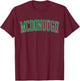 Vintage McDonough GA Distressed Green Varsity Style T-Shirt - T-Shirt | Maroon