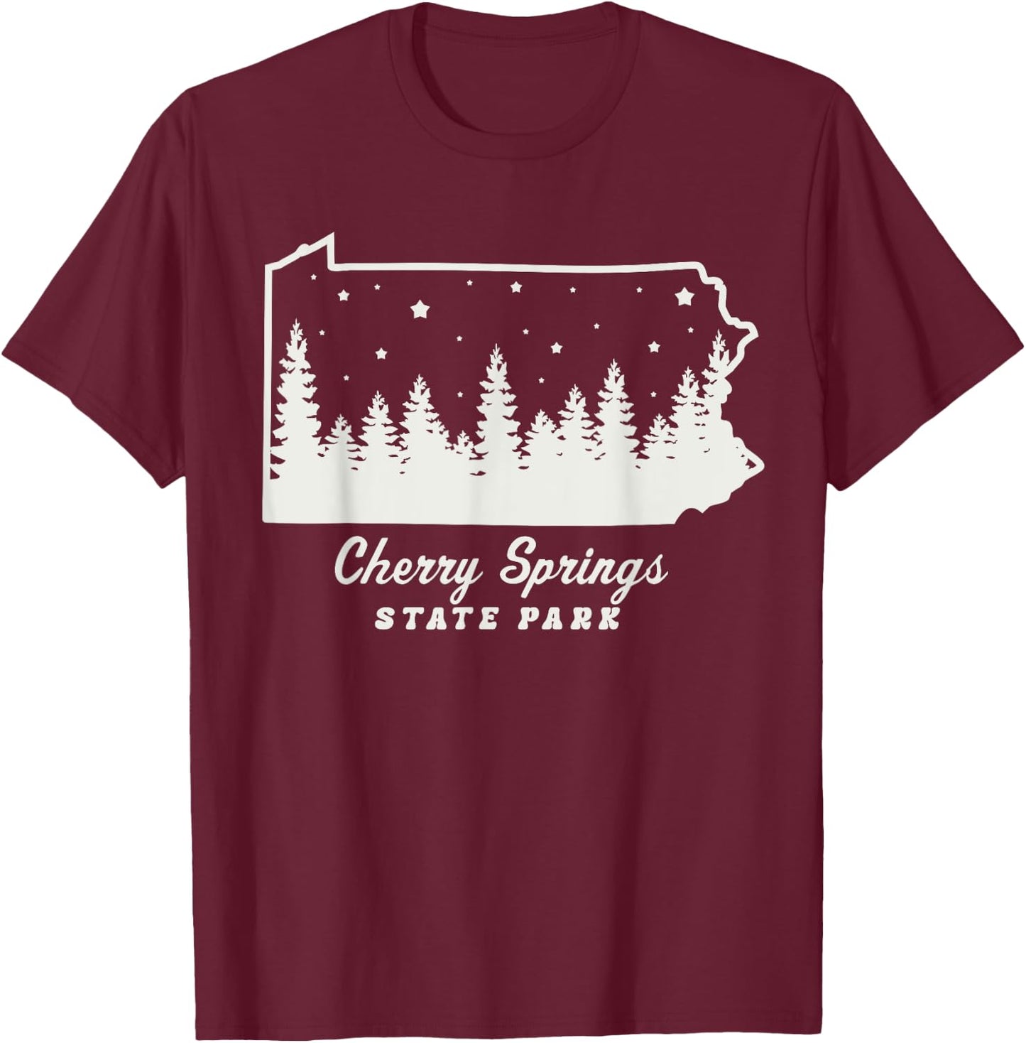 Cherry Springs State Park Pennsylvania Stargazing Stars T-Shirt - T-Shirt | Maroon