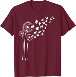 Bichon Frise Dandelion Flower For Dandelions and Dog Lover Women T-Shirt - T-Shirt | Maroon