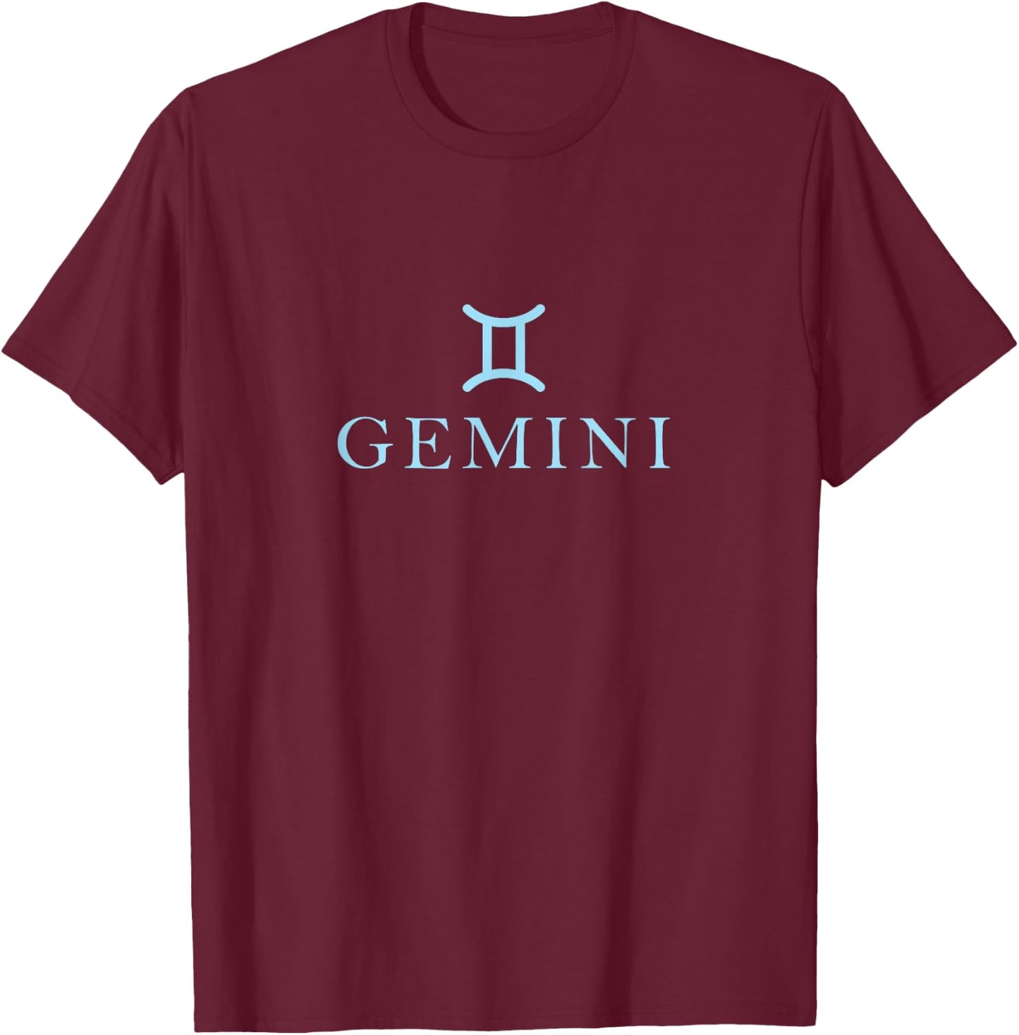 Sign Gemini Zodiac T-Shirt - T-Shirt | Maroon