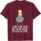 Cockatiel Parrot In My Head I've Bitten You 3 Times T-Shirt - T-Shirt | Maroon