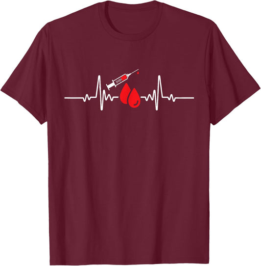 Certified Phlebotomy Technician Graduation Phlebotomist Life T-Shirt - T-Shirt | Maroon
