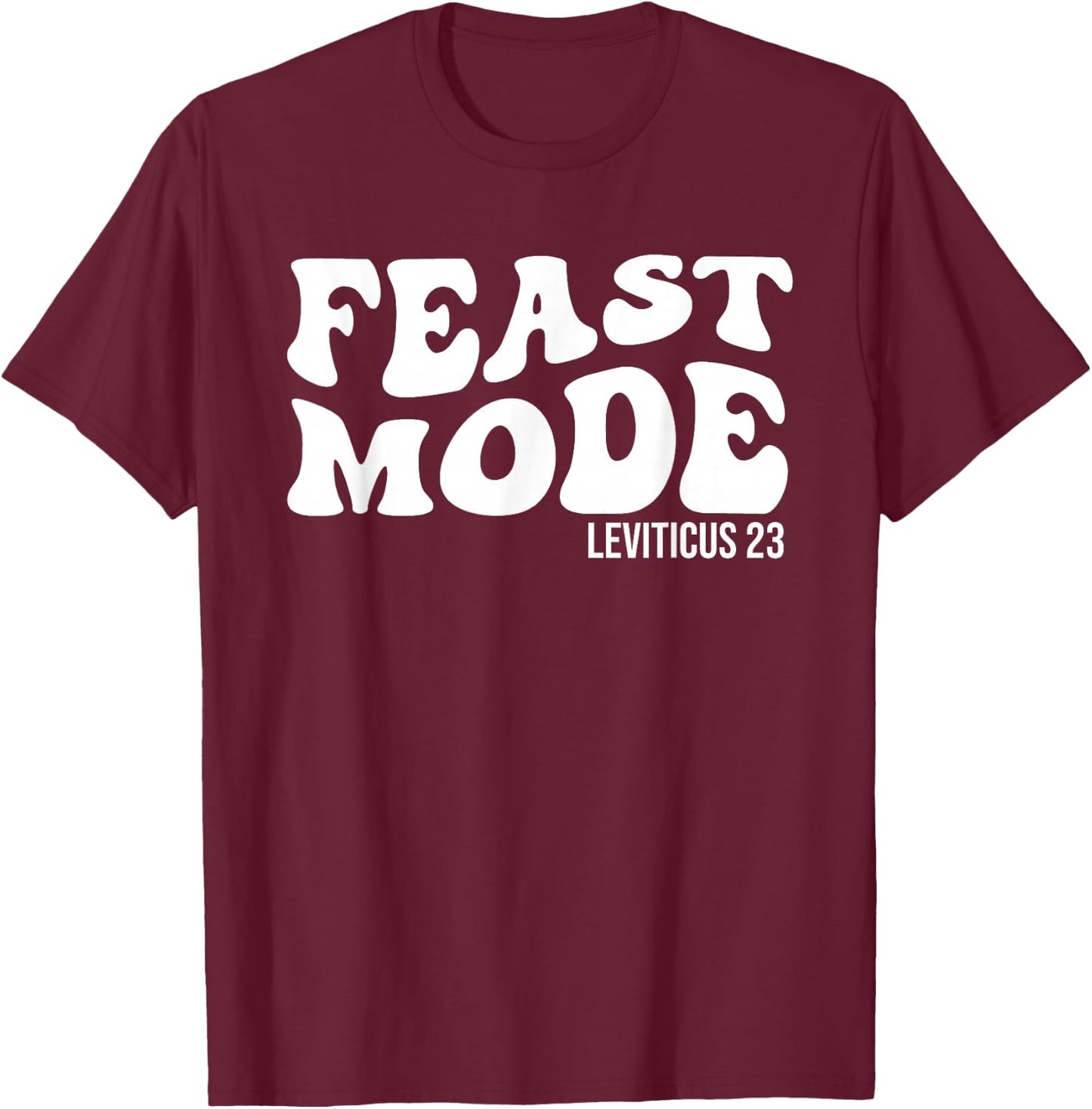 Feast Mode Leviticus 23 Feasts of the Lord Biblical Holidays T-Shirt - T-Shirt | Maroon