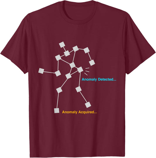 Ghost Hunting SLS Paranormal Spirit Funny Anomaly Detected T-Shirt - T-Shirt | Maroon
