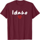 Idaho - I Love Idaho - Classic T-Shirt - T-Shirt | Maroon