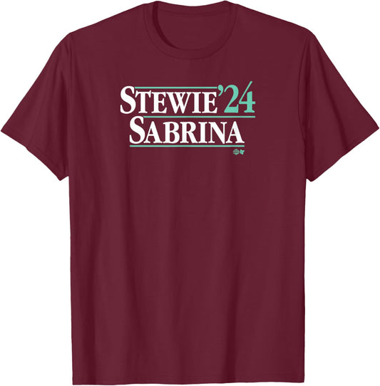 Breanna Stewart & Sabrina Ionescu '24 - New York Basketball T-Shirt - T-Shirt | Maroon