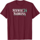 Breanna Stewart & Sabrina Ionescu '24 - New York Basketball T-Shirt - T-Shirt | Maroon
