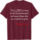 Psalm 34 18 Christian Bible Verse T-Shirt - T-Shirt | Maroon