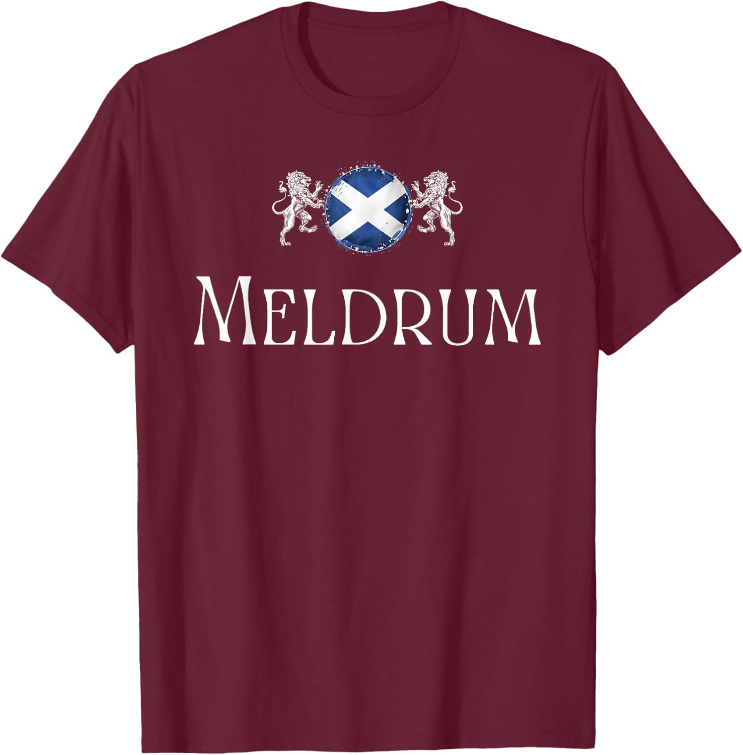 Meldrum Clan Scottish Family Name Scotland Heraldry T-Shirt - T-Shirt | Maroon