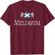 Meldrum Clan Scottish Family Name Scotland Heraldry T-Shirt - T-Shirt | Maroon
