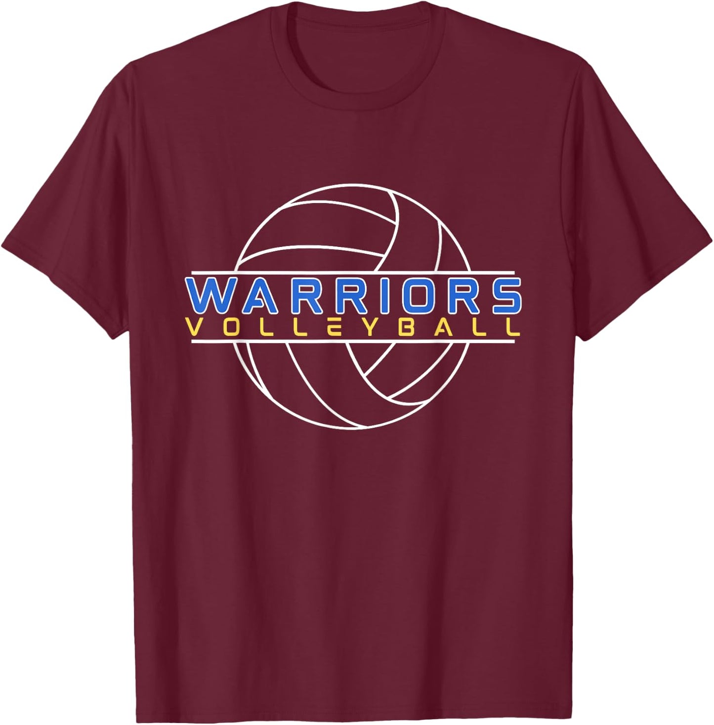 Warriors Volleyball Alt. Warm Up T-Shirt - T-Shirt | Maroon