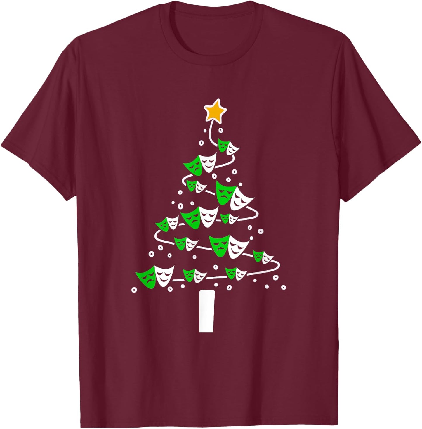 Theatre Gift Men Kids Women Theatre Christmas T-Shirt - T-Shirt | Maroon