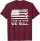 Patriotic Construction Worker USA Heavy Equipment Operator T-Shirt - T-Shirt | Maroon