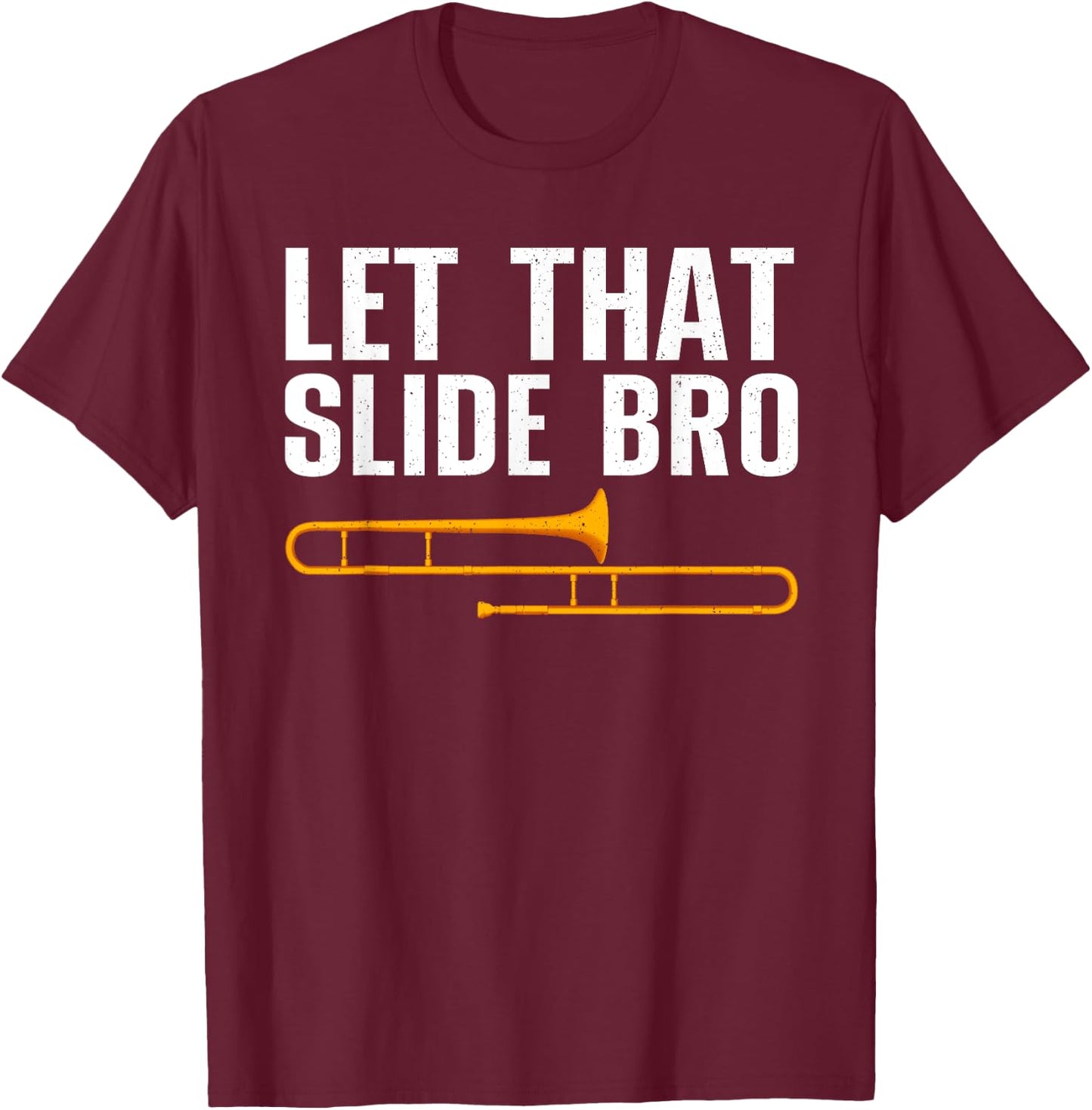 Funny Trombone Art Women Trombone Lover Trombonists T-Shirt - T-Shirt | Maroon