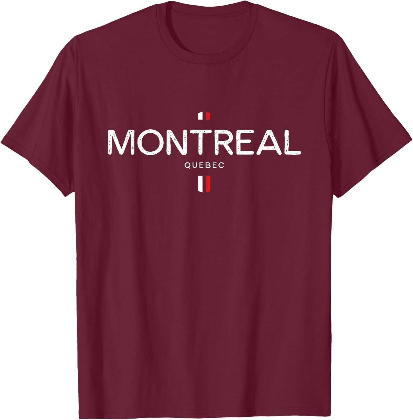 Montreal Canada Retro Vintage T-Shirt - T-Shirt | Maroon