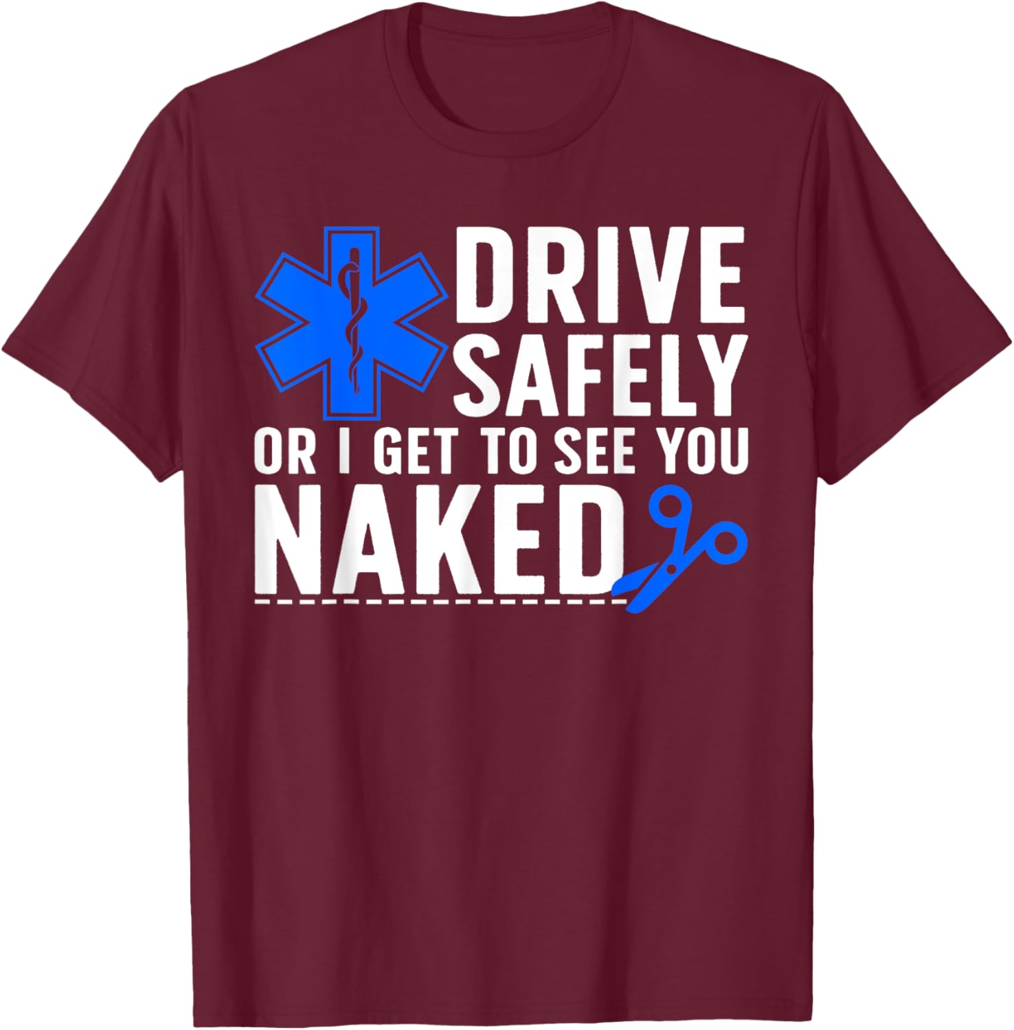 Cool EMT Women Medical Assistant Paramedic EMS Medic T-Shirt - T-Shirt | Maroon