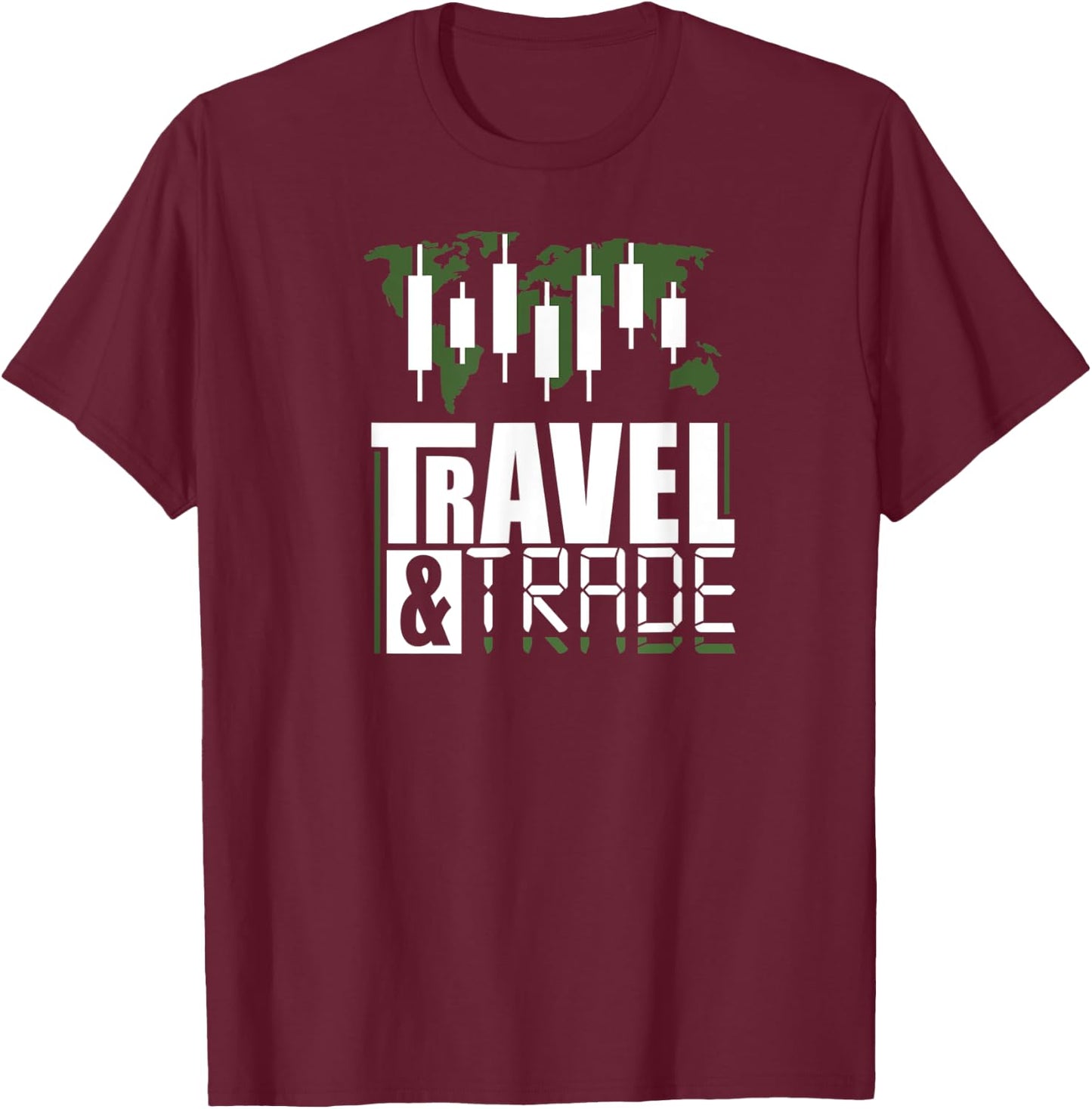 Travel and Trade | Day Traders T-Shirt - T-Shirt | Maroon
