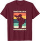 Trust Me I'm A Photographer / Photography Camera Retro Gift T-Shirt - T-Shirt | Maroon