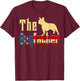 Dogfather French-Bulldog Fathers Day Gift Best Frenchie Dad T-Shirt - T-Shirt | Maroon