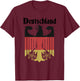 Deutschland German Flag Eagle Coat of Arms Crest Oktoberfest T-Shirt - T-Shirt | Maroon