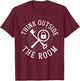 Escape Room Solving Mystery Think Outside The Room T-Shirt - T-Shirt | Maroon