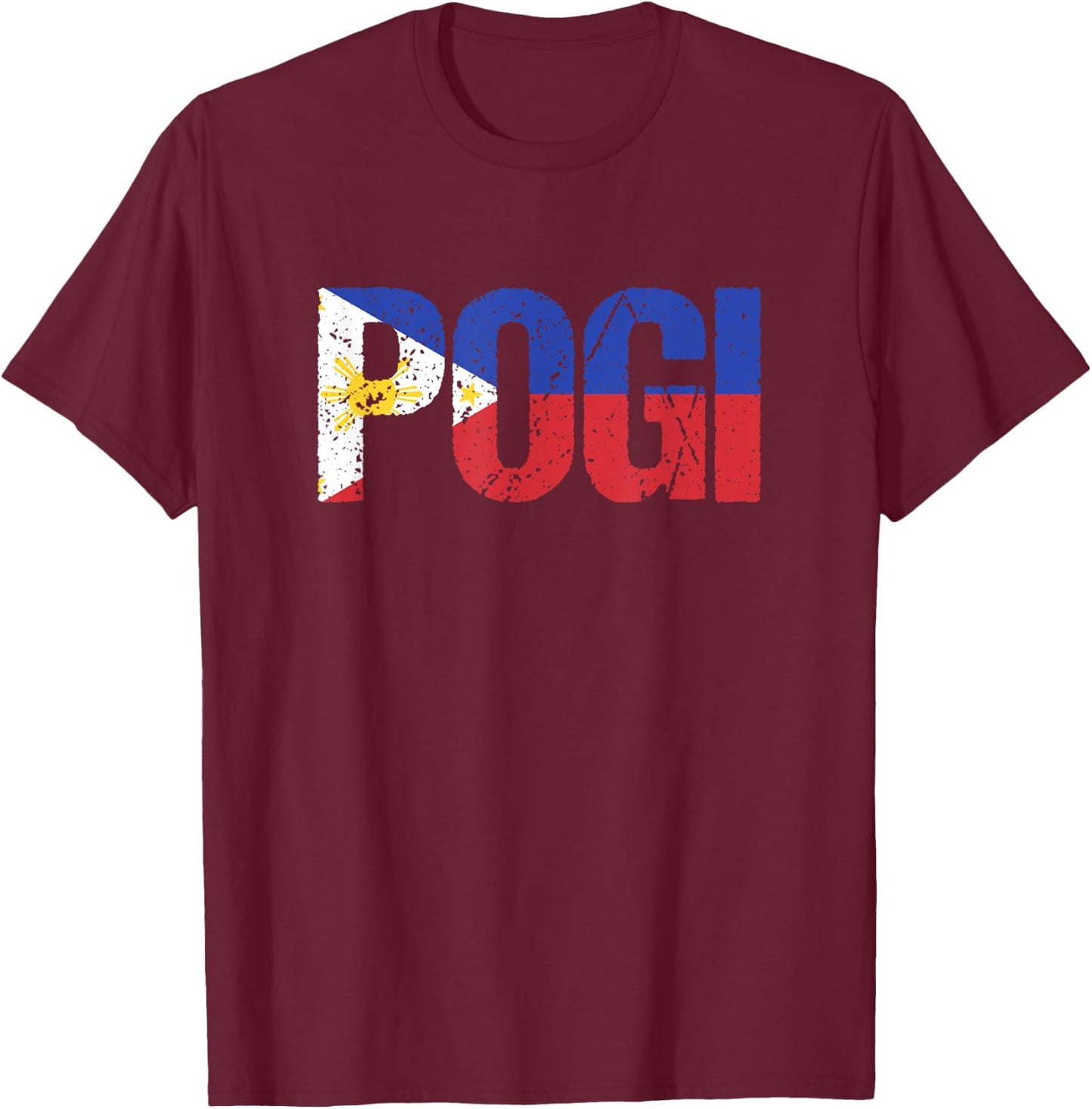 Pogi Handsome Philippines Pinoy Filipino T-Shirt - T-Shirt | Maroon
