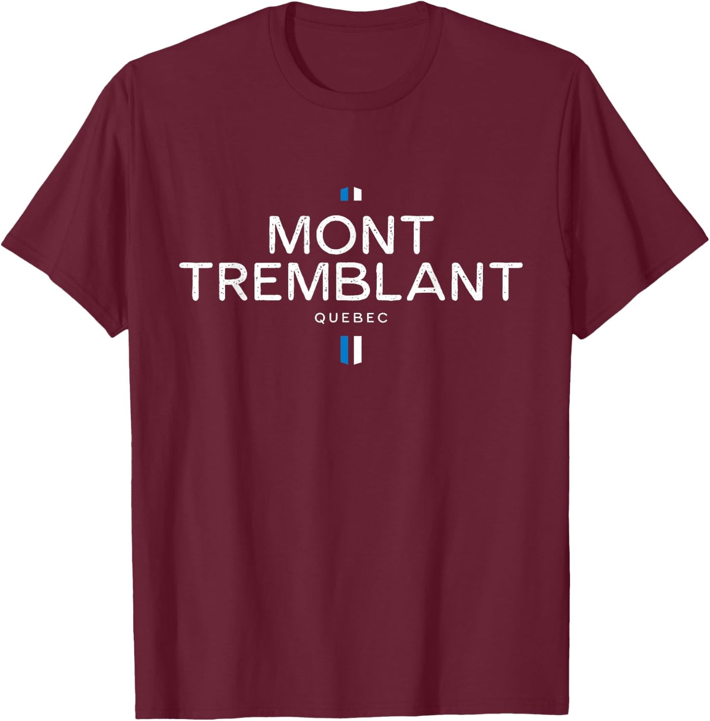Mont Tremblant Quebec Canada Retro Vintage T-Shirt - T-Shirt | Maroon