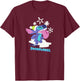 Amazon Essentials Stitch Wintertime Catching Snowflakes T-Shirt - T-Shirt | Maroon