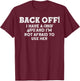 Crazy Wife I Have A Crazy Wife T-Shirt - T-Shirt | Maroon
