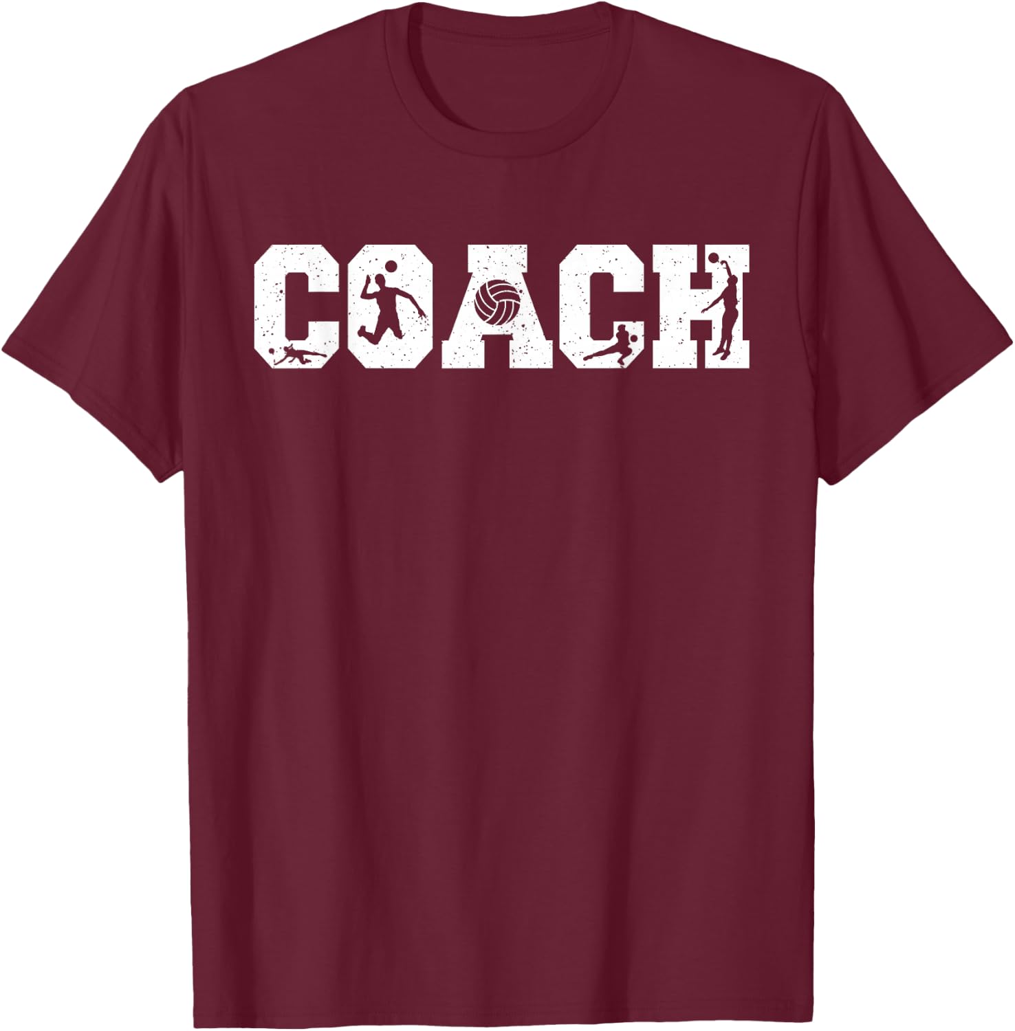 Volleyball Coach T-Shirt - T-Shirt | Maroon