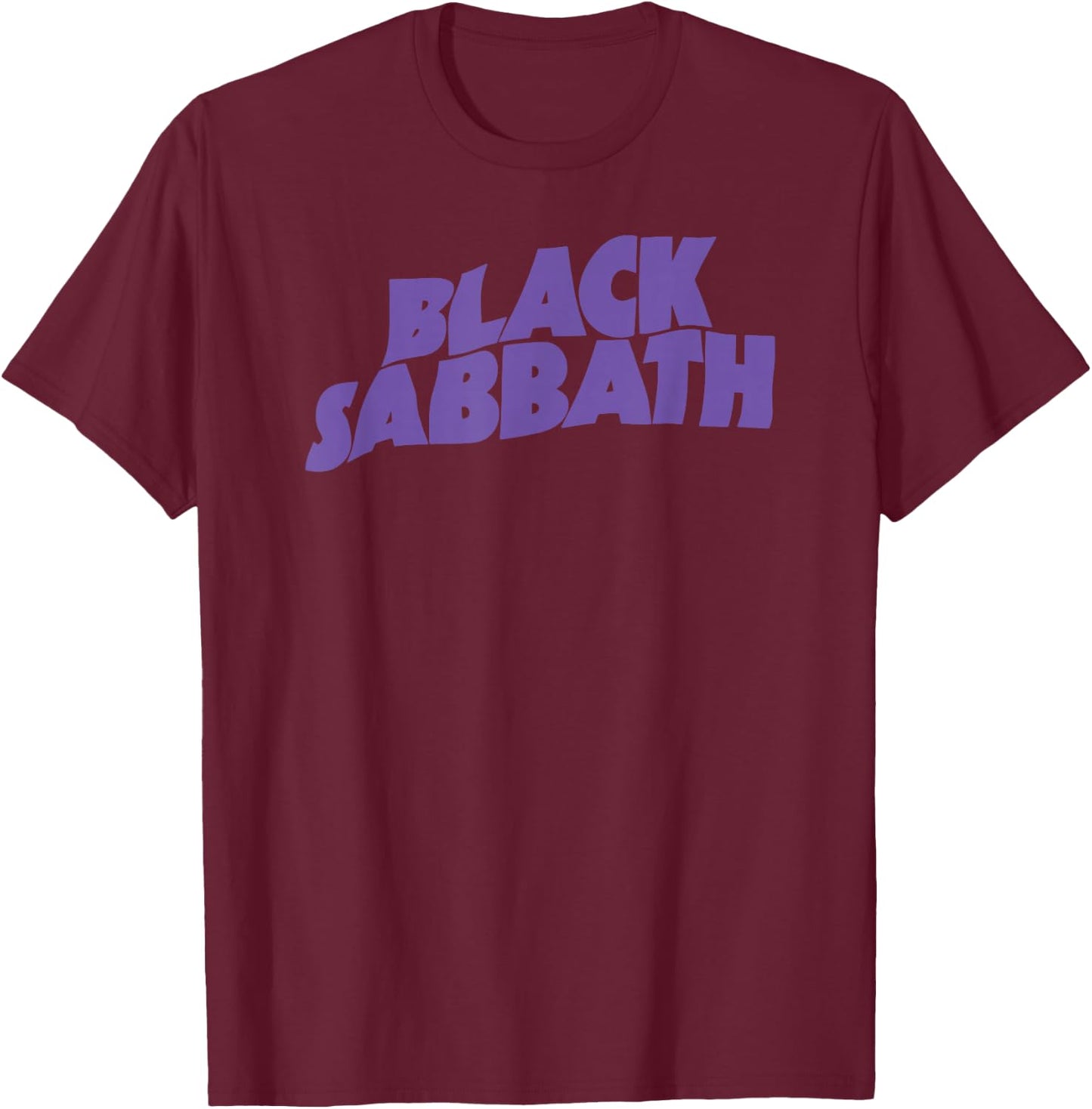 Black Sabbath Purple Logo T-Shirt - T-Shirt | Maroon