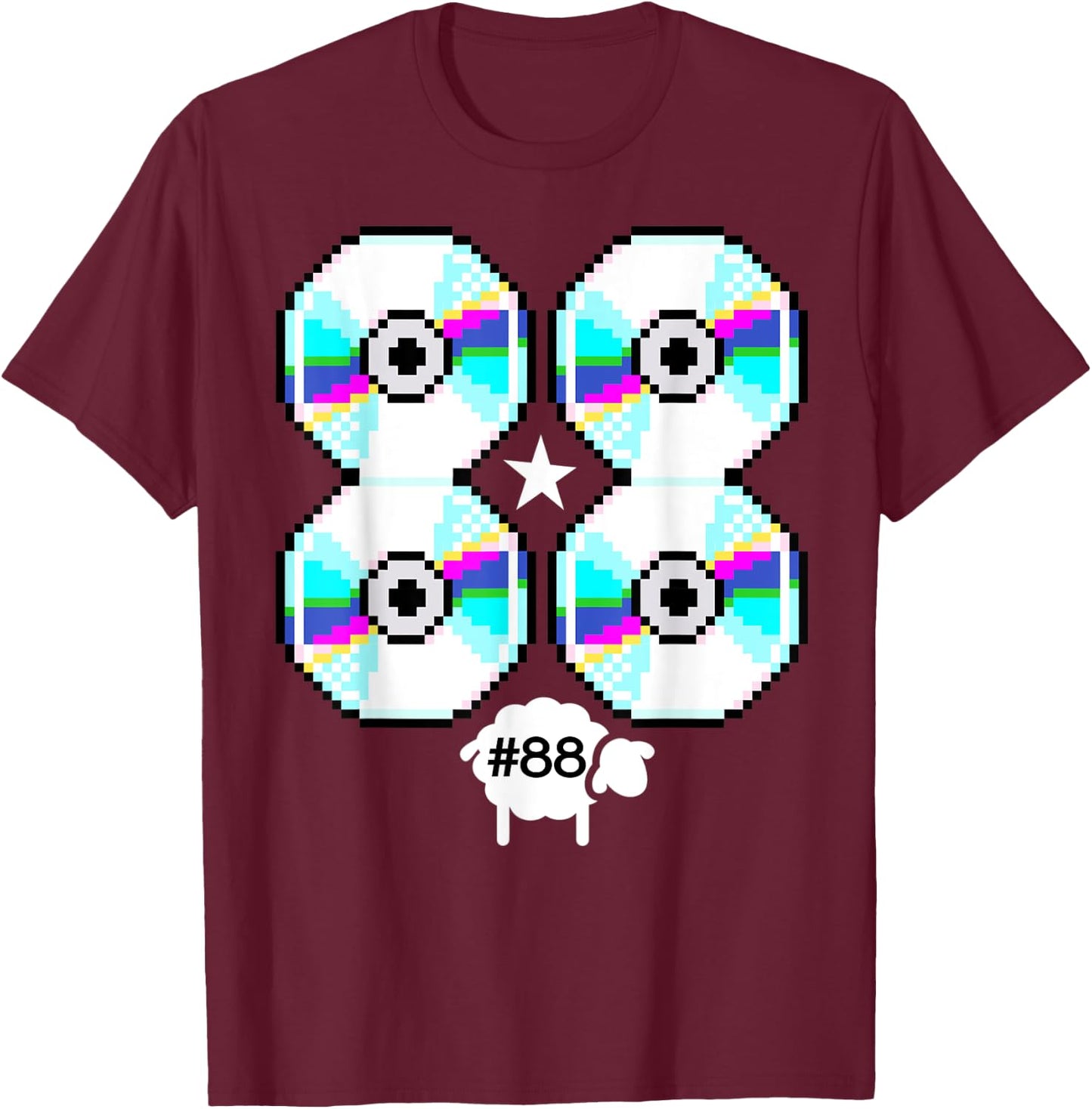 Funny cd vintage lamb T-Shirt - T-Shirt | Maroon
