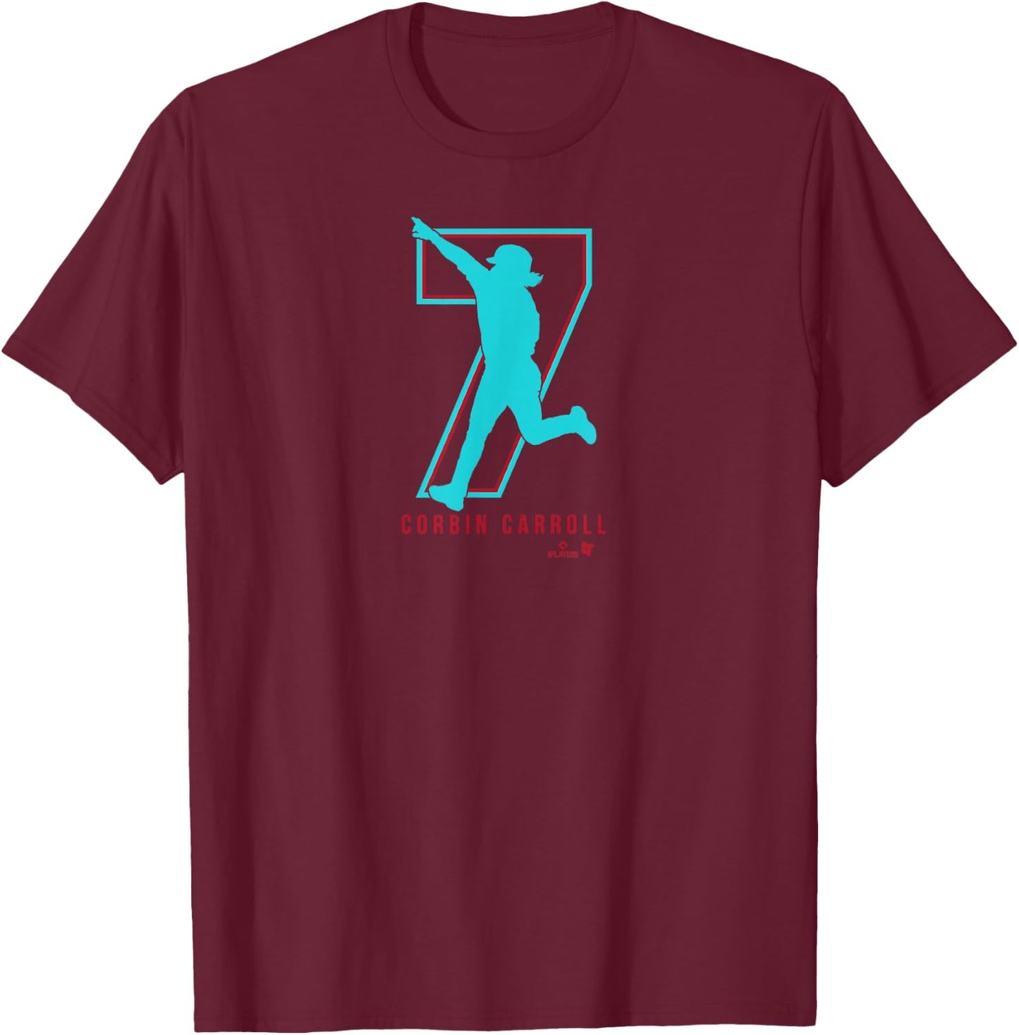 Corbin Carroll 7 - Arizona Baseball T-Shirt - T-Shirt | Maroon