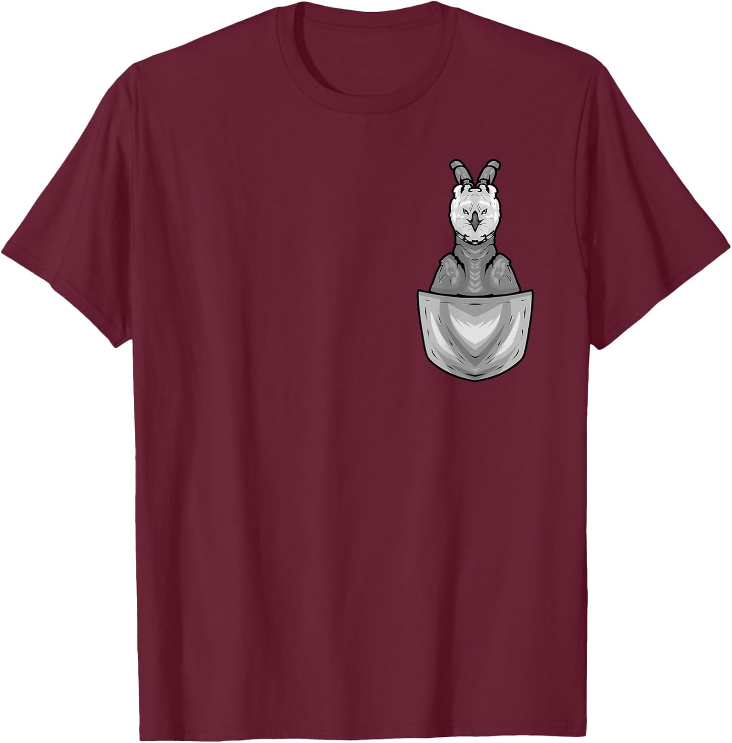 Harpy Eagle In Pocket Raptor Birds Bird Lover Harpy Eagle T-Shirt - T-Shirt | Maroon