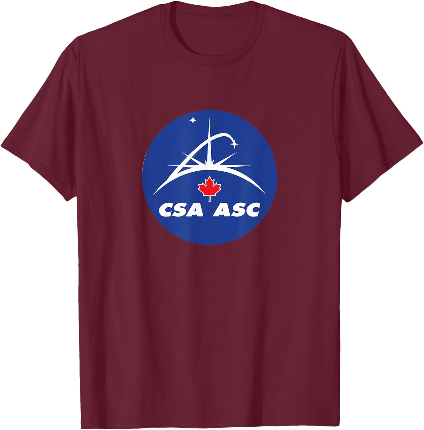 Canadian Space Agency - Agence Spatiale Canadienne T-Shirt - T-Shirt | Maroon